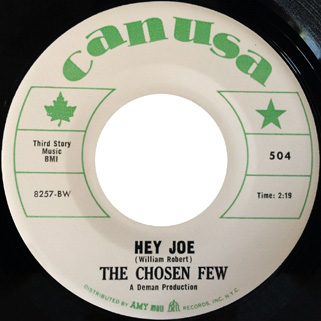 chosen few single Hey Joe b/w Summer's Love side Hey Joe green